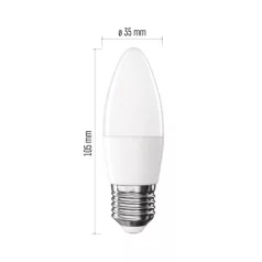   LED izzó Classic gyertya / E27 / 4,2 W (40 W) / 470 lm / Meleg fehér