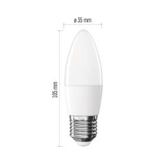   LED izzó Classic gyertya / E27 / 4,2 W (40 W) / 470 lm / Természetes fehér