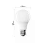 LED izzó Classic A60 / E27 / 7 W  (60 W) / 806 lm / Meleg fehér
