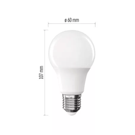 LED izzó Classic A60 / E27 / 7 W  (60 W) / 806 lm / Természetes fehér