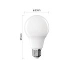 LED izzó Classic A60 / E27 / 9,5 W (75 W) / 1055 lm / Természetes fehér
