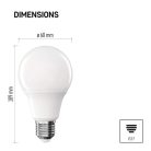 LED izzó Classic A60 / E27 / 9,5 W (75 W) / 1055 lm / Természetes fehér