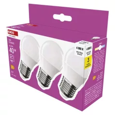   LED izzó Classic Mini Globe / E27 / 4,2 W (40 W) / 470 lm / Természetes fehér