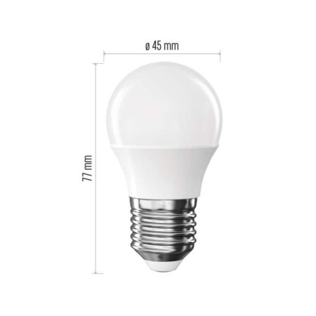 LED izzó Classic Mini Globe / E27 / 6,5 W (60 W) / 806 lm / Természetes fehér