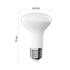   LED izzó Classic R63 / E27 / 7 W  (60 W) / 806 lm / Meleg fehér