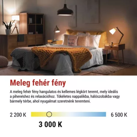 LED izzó Classic MR16 fehér/ GU10 / 7 W (72 W) / 1000 lm / Meleg fehér