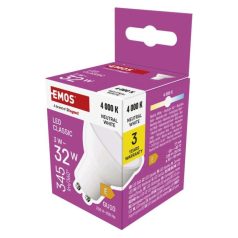  LED izzó Classic MR16 fehér/ GU10 / 3 W (32 W) / 345 lm / Természetes fehér