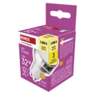 LED izzó Classic MR16 ezüst/ GU10 / 3 W (32 W) / 345 lm / Meleg fehér