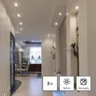 LED izzó Classic MR16 ezüst/ GU10 / 3 W (32 W) / 345 lm / Természetes fehér