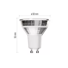   LED izzó Classic MR16 ezüst/ GU10 / 3 W (32 W) / 345 lm / Hideg fehér