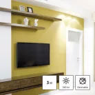 LED izzó Classic MR16 ezüst/ GU10 / 3 W (32 W) / 345 lm / Hideg fehér