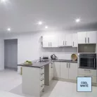 LED izzó Classic MR16 ezüst/ GU10 / 3 W (32 W) / 345 lm / Hideg fehér