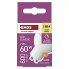 LED izzó Classic MR16 / GU10 / 7 W (60 W) / 800 lm / meleg fehér / dimmelhető
