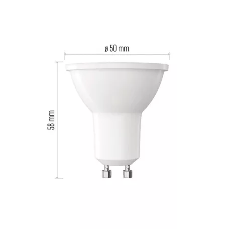 LED izzó Classic MR16 / GU10 / 7 W  (60 W) / 806 lm / Természetes fehér