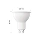 LED izzó Classic MR16 / GU10 / 7 W (60 W) / 800 lm / Természetes fehér / dimmelhető