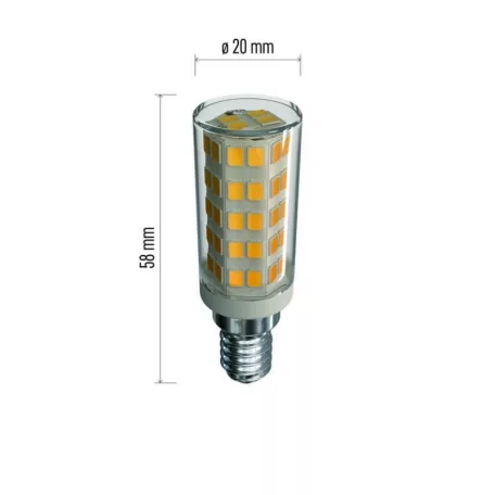 LED izzó páraelszívóba Classic JC / E14 / 4,5 W (40 W) / 465 lm / természetes fehér