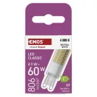 LED izzó Classic JC / G9 / 4,9 W (60 W) / 806 lm / Természetes fehér