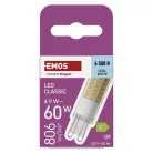 LED izzó Classic JC / G9 / 4,9 W (60 W) / 806 lm / Hideg fehér