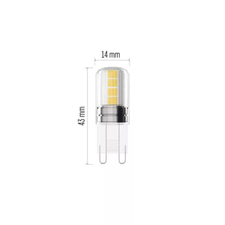 LED izzó Classic JC / G9 / 2,5 W (32 W) / 350 lm / Természetes fehér
