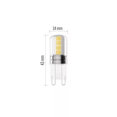   LED izzó Classic JC / G9 / 2,5 W (32 W) / 350 lm / Hideg fehér
