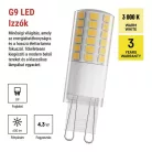 LED izzó Classic JC / G9 / 4,3 W (48 W) / 600 lm / Meleg fehér