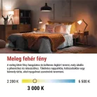 LED izzó Classic JC / G9 / 4,3 W (48 W) / 600 lm / Meleg fehér