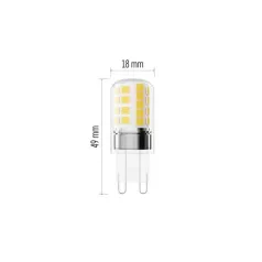   LED izzó Classic JC / G9 / 4,2 W (40 W) / 470 lm / meleg fehér / 2 pcs