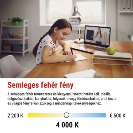 LED izzó Classic JC / G9 / 4,2 W (40 W) / 470 lm / Természetes fehér