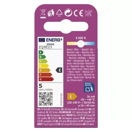 LED izzó Classic JC / G9 / 4,2 W (40 W) / 470 lm / Természetes fehér