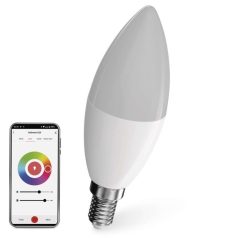   LED izzó GoSmart gyertya / E14 / 4,8 W (40 W) / 470 lm / RGB / dimmelhető / WiFi
