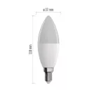 LED izzó GoSmart gyertya / E14 / 4,8 W (40 W) / 470 lm / RGB / dimmelhető / WiFi