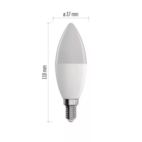 LED izzó GoSmart gyertya / E14 / 4,8 W (40 W) / 470 lm / RGB / dimmelhető / WiFi
