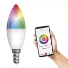 LED izzó GoSmart gyertya / E14 / 4,8 W (40 W) / 470 lm / RGB / dimmelhető / WiFi