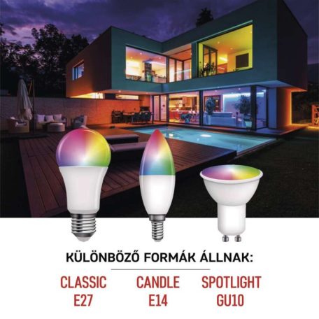 LED izzó GoSmart A60 / E27 / 11 W (75 W) / 1 050 lm / RGB / dimmelhető / WiFi