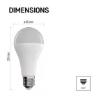 LED izzó GoSmart A65 / E27 / 14 W (94 W) / 1 400 lm / RGB / dimmelhető / WiFi