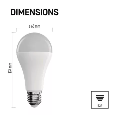 LED izzó GoSmart A65 / E27 / 14 W (94 W) / 1 400 lm / RGB / dimmelhető / WiFi