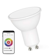   LED izzó GoSmart MR16 / GU10 / 4,8 W (35 W) / 400 lm / RGB / dimmelhető / WiFi
