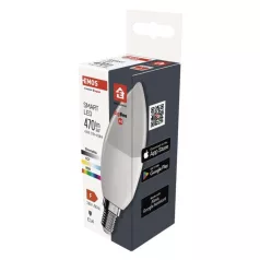   LED izzó GoSmart gyertya / E14 / 4,8 W (40 W) / 470 lm / RGB / dimmelhető / Zigbee
