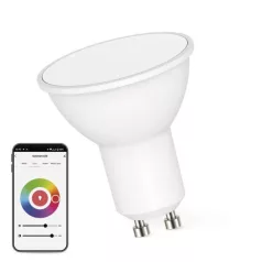   LED izzó GoSmart MR16 / GU10 / 4,8 W (35 W) / 400 lm / RGB / dimmelhető / Zigbee