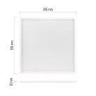 LED panel PROXO 60 × 60 cm / 10 mm, 40 W, 3700 lm, sülly., semleges fehér, UGR<19, IP20