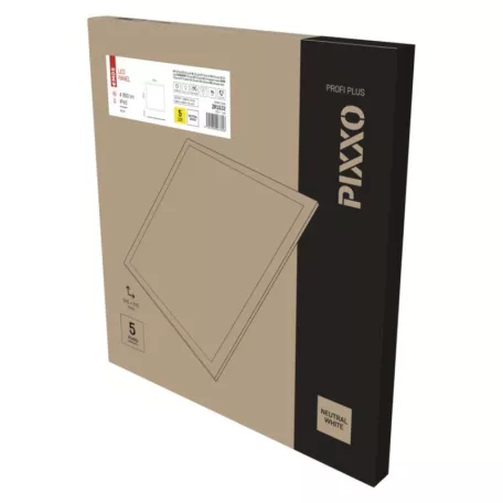 LED panel PIXXO 60 × 60 cm / 10 mm, 48 W, 4800 lm, süllyesztett, semleges fehér, IP65