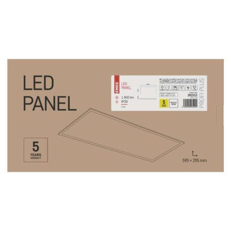 EMOS LED panel PROXO beépíthető 19W 1800lm IP20 természetes fehér