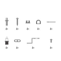 EMOS LED panel vezetékek 60×60cm