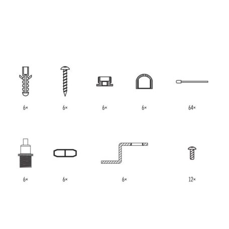 EMOS LED panel vezetékek 120×30cm