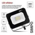 LED reflektor SIMPO 10 W természetes fehér