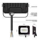LED reflektor SIMPO 10 W természetes fehér