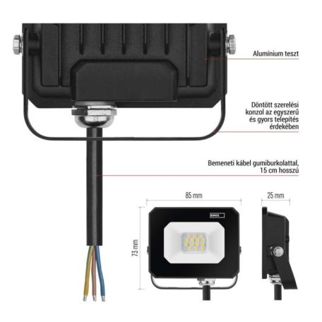 LED reflektor SIMPO 10 W természetes fehér