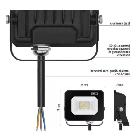 LED reflektor SIMPO 10 W természetes fehér