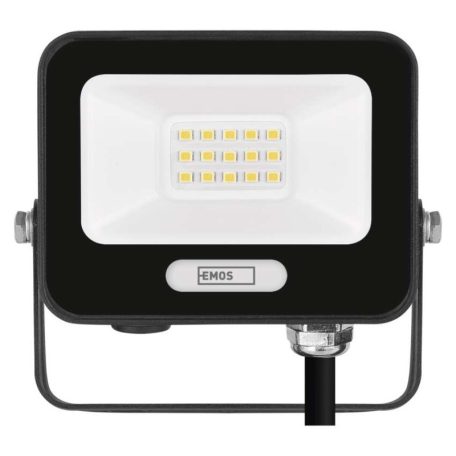 LED reflektor GLARO 10W, fekete, IP65, 1000 lm, természetes fehér