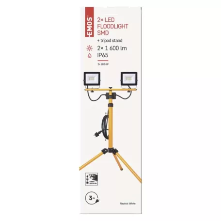 EMOS Hobby Slim LED reflektor 2x 20.5W + háromlábú állvány